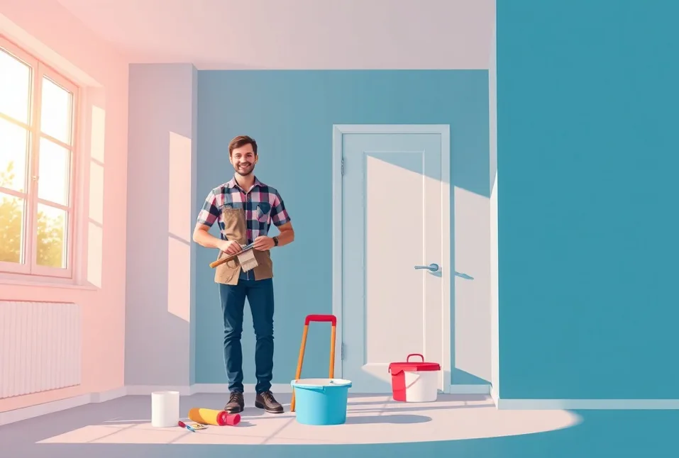 Intérieur rénové après travaux de peinture aux Pavillons-sous-Bois